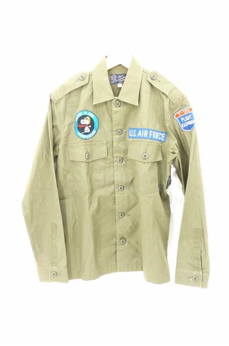 Buzz Ricksons バズリクソンズ スヌーピーワッペンベトナムユーティリティーシャツ メンズ トップス ブランド古着買取販売バズストア