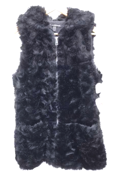 ZARA TRF OUTER WEAR（ザラティーアールエフアウターウェアー） ジップアップファーフードベスト レディース トップス
