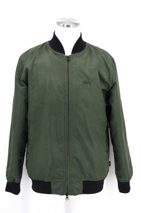 STUSSY （ステューシー） Flight Satin Bomber Jacket メンズ アウター