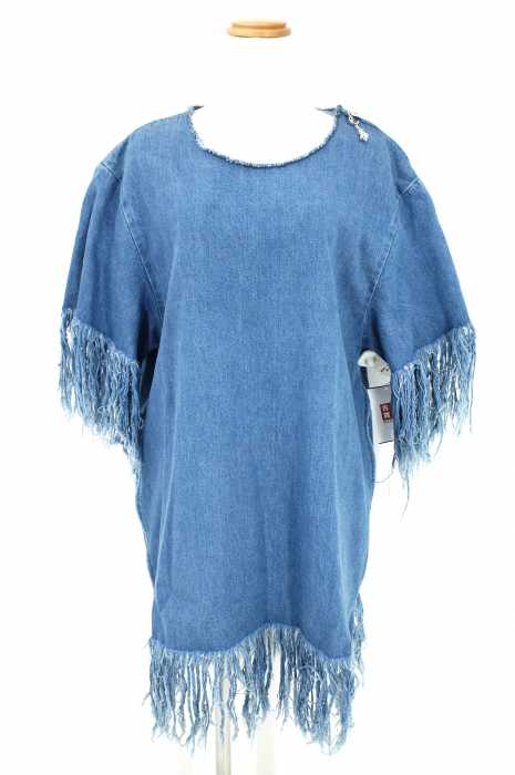 AMBUSH (アンブッシュ) DENIM FRINGE SHIRT レディース ワンピース