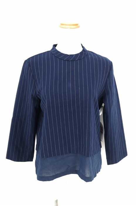 ZARA trafaluc(ザラトラファルック) ハイネックストライプブラウス レディース トップス