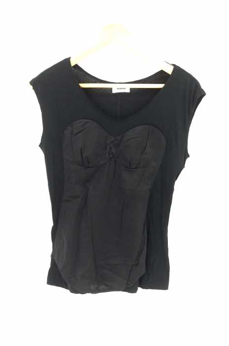 UNDERCOVER (アンダーカバー) サテン切替UネックTシャツ レディース トップス