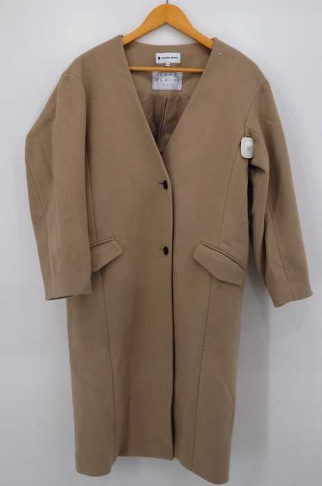 GLOBAL WORK(グローバルワーク) CAPE MERINO ケープメリノノーカラーコート レディース アウター