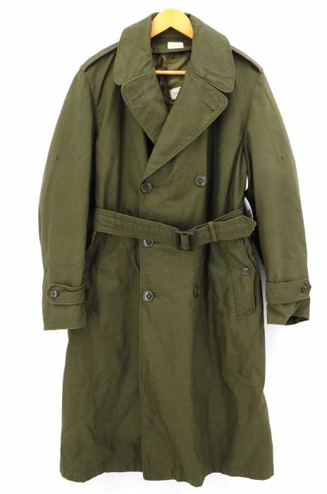 USED古着  （ユーズドフルギ） US ARMY OD Green Military Trench Coat OVERCOAT メンズ アウター