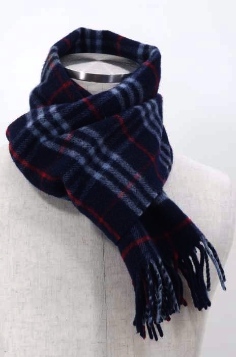 BURBERRY LONDON(バーバリーロンドン) チェック柄マフラー メンズ ファッション雑貨