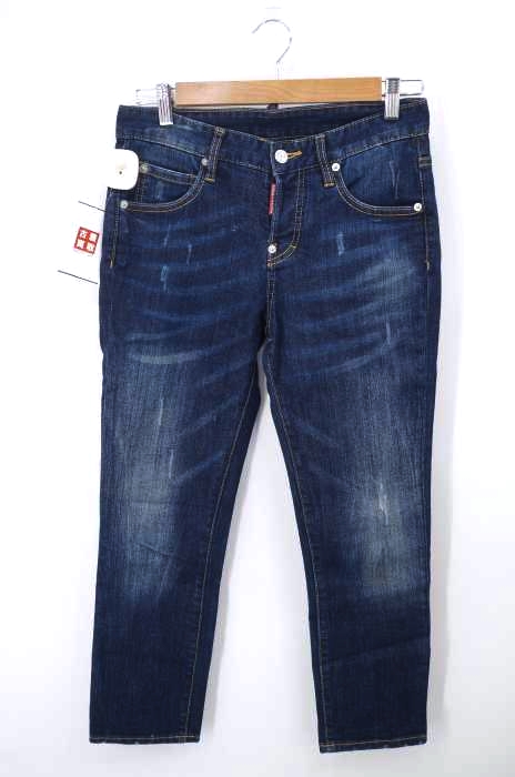DSQUARED2(ディースクエアード) ダメージ加工スキニーデニム レディース パンツ