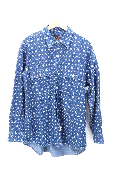 CHAPS RALPH LAUREN（チャップスラルフローレン） 80S フラップポケット 総柄デニムシャツ メンズ トップス