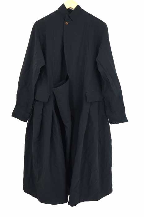 COMME des GARCONS （コムデギャルソン） AD2017 18SS ポリ縮 ジャケットドッキングデザインバックプリーツワンピース レディース ワンピース