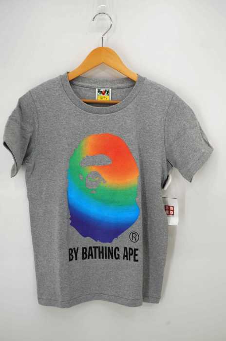 BAPE（ベイプ） グラデーション サルロゴプリントTee レディース トップス