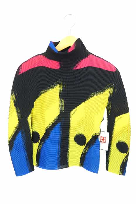 me ISSEY MIYAKE（ミー イッセイミヤケ） COLOR 総柄プリーツブラウス レディース トップス