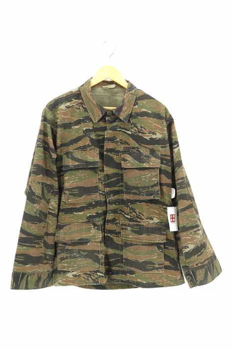 USED古着 (ユーズドフルギ) 米軍ウッドランドカモ リップストップ BDUジャケット メンズ アウター