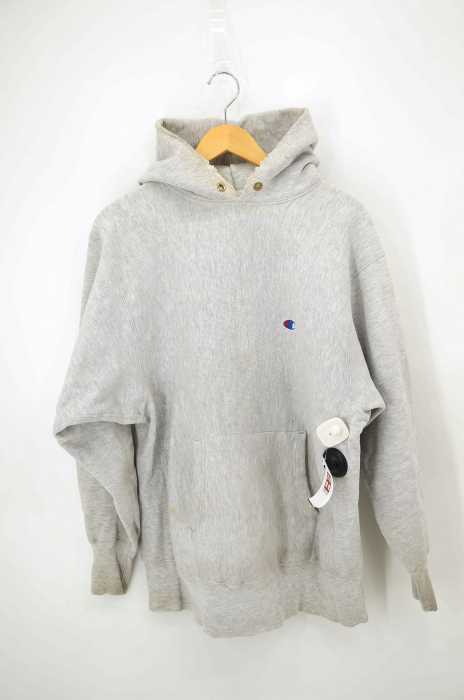 Champion (チャンピオン) 90S 刺繍タグ REVERSE WEAVE プルオーバーパーカー メンズ トップス