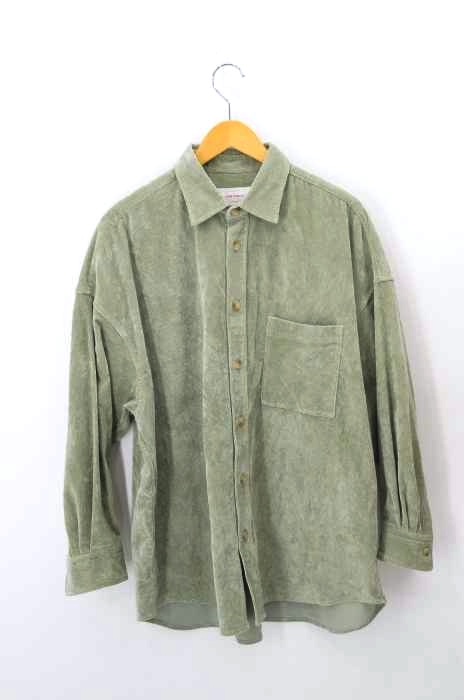 MAISON SPECIAL（メゾンスペシャル） コーデュロイビッグシャツ レディース トップス