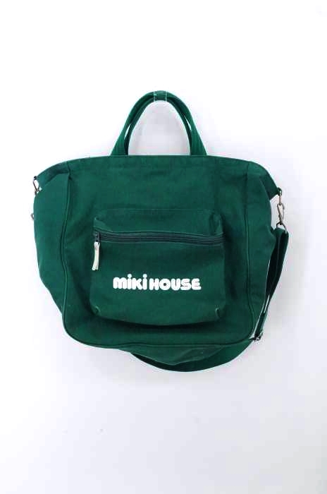 miki HOUSE（ミキハウス） OLD 2way ロゴプリントキャンバスショルダーバッグ レディース バッグ