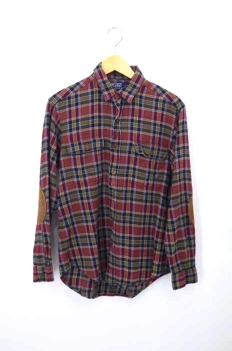 Polo by RALPH LAUREN（ポロバイラルフローレン） 90S WHITFIELD エルボーパッチコットンネルシャツ メンズ トップス