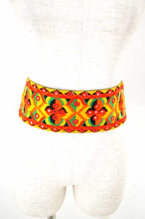 DIR 69 × Ray BEAMS （ディーアールシックスティナイン レイビームス） 別注 刺繍ベルト レディース ファッション雑貨