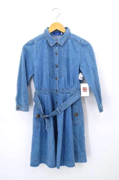 BLUE LABEL CRESTBRIDGE（ブルーレーベルクレストブリッジ） フロントタック デニムシャツワンピース レディース ワンピース