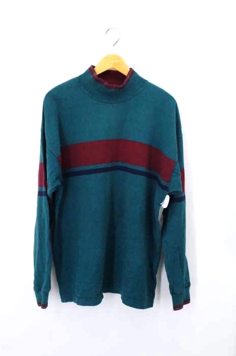 L.L.Bean（エルエルビーン） USA製 80-90s ハイネックデザインプルオーバー メンズ トップス