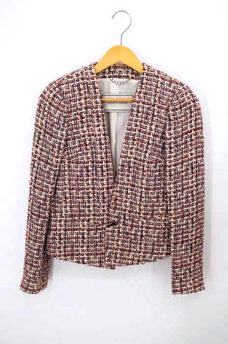 By Malene Birger（バイマレーネビルガー） ツイードノーカラージャケット レディース アウター