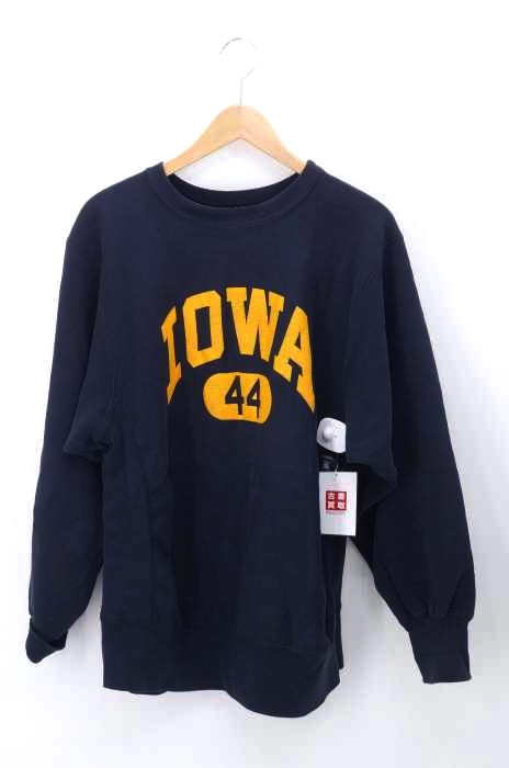 Champion（チャンピオン） 90S USA製 刺繍タグ REVERSE WEAVE IOWA カプセル2段カレッジラバープリントスウェット メンズ トップス