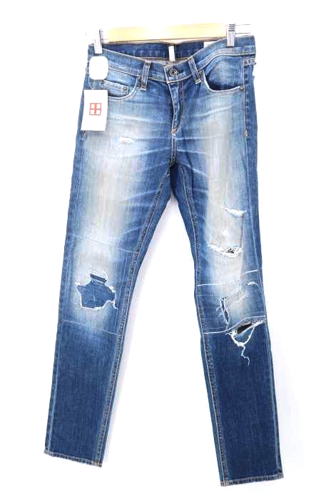 rag&bone JEAN（ラグアンドボーンジーン） ダメージ加工 ストレッチスキニーデニム レディース パンツ