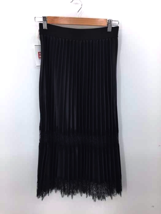ZARA（ザラ） プリーツ加工 フリル装飾 フェイクレザースカート レディース スカート