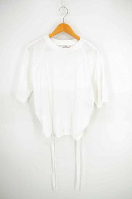 tibi（ティビ） SHIRRED BACK CUTOUT RAGLAN TEE レディース トップス