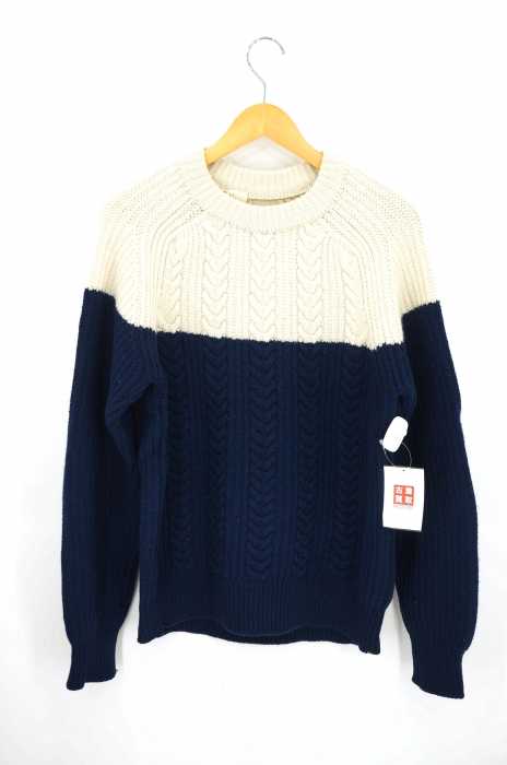 N.HOOLYWOOD (エヌハリウッド) バイカラークルーネックニット メンズ トップス
