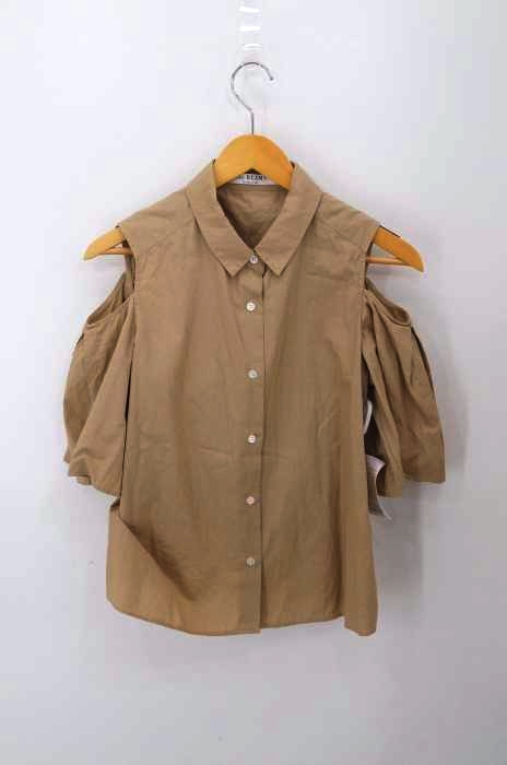 Ray BEAMS（レイビームス） カタアキフレアスリーブシャツ レディース トップス
