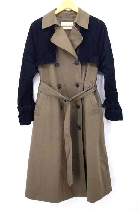 Ray BEAMS（レイビームス） 20AW コーデュロイ スリーブ トレンチコート レディース アウター