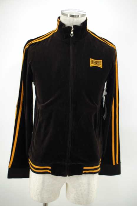 BURBERRY BLACK LABEL （バーバリーブラックレーベル） ワッペン付きベロアジャケット トラックジャケット メンズ トップス