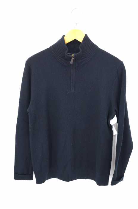 LANDS END（ランズエンド） カシミヤ ハーフジップ ハイネックニット レディース トップス