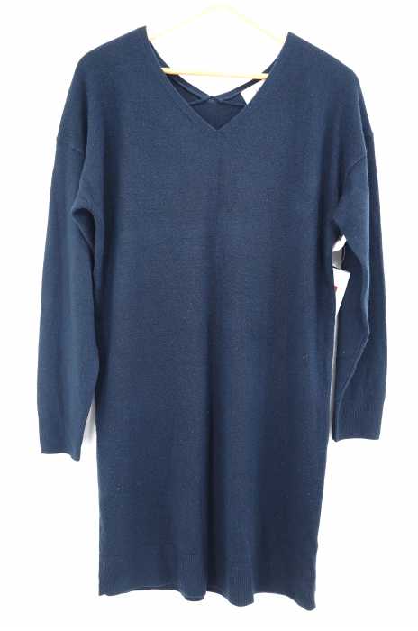 AZUL by moussy （アズールバイマウジー） ウォッシャブルソフトタッチ両Vネック ワンピース レディース ワンピース