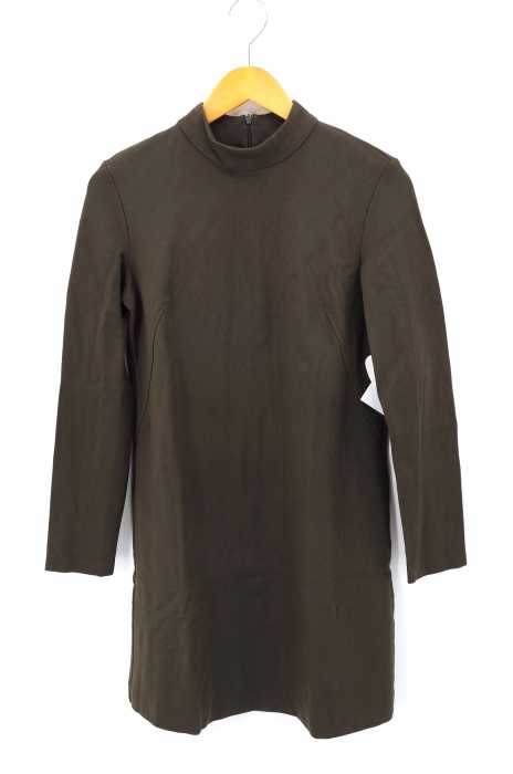 ZARA WOMAN （ザラ ウーマン） レーヨン ハイネックワンピース レディース ワンピース