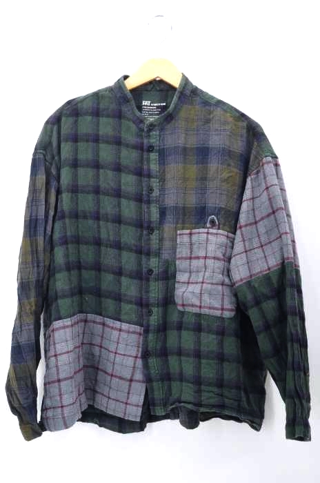 JOURNAL STANDARD relume(ジャーナルスタンダードレリューム) 20AW FAT SHIRT クレイジー スタンドネルチェックシャツ メンズ トップス