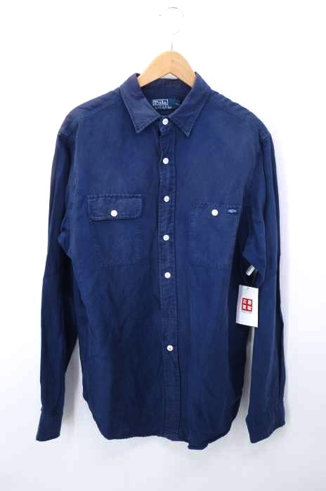Polo by RALPH LAUREN（ポロバイラルフローレン） シルクリネン 長袖サファリシャツ メンズ トップス