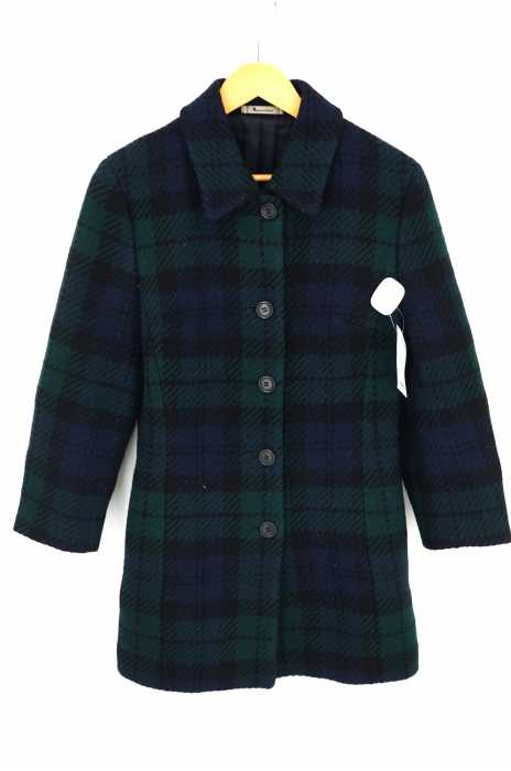 AQUASCUTUM （アクアスキュータム） チェック柄ステンカラーコート レディース アウター