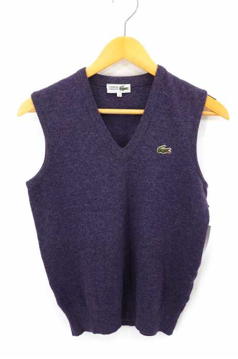 CHEMISE LACOSTE（シュミーズ ラコステ） ワニ刺繍 Vネックニットベスト レディース トップス
