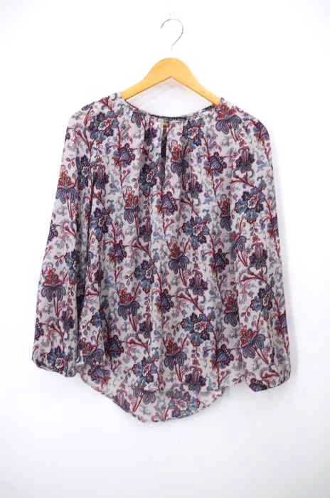 ZARA BASIC（ザラベーシック） 総柄ブラウス レディース トップス