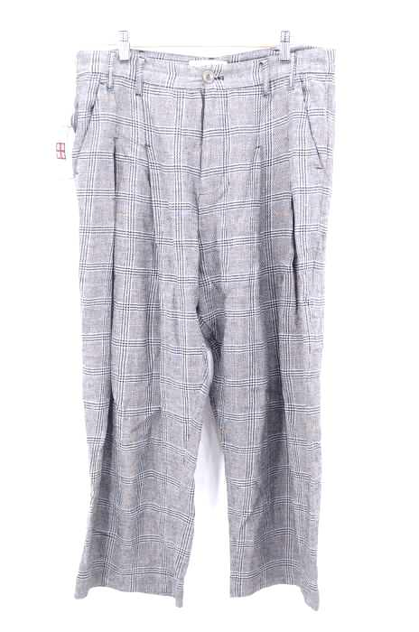 STUDIO NICHOLSON(スタジオニコルソン) BUNCH PANT A ダブルプリーツチェックパンツ メンズ パンツ