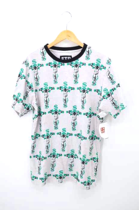 FTP（エフティーピー） 十字架 総柄プリントTシャツ メンズ トップス