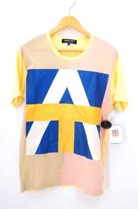 COMME des GARCONS HOMME DEUX（コムデギャルソンオムドゥ） AD2019 パッチプリントTシャツ メンズ トップス