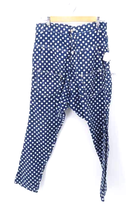 mercibeaucoup jevous enprie（メルシーボークージュヴゾンプリ） リネンコットン ドット柄サルエルパンツ メンズ パンツ