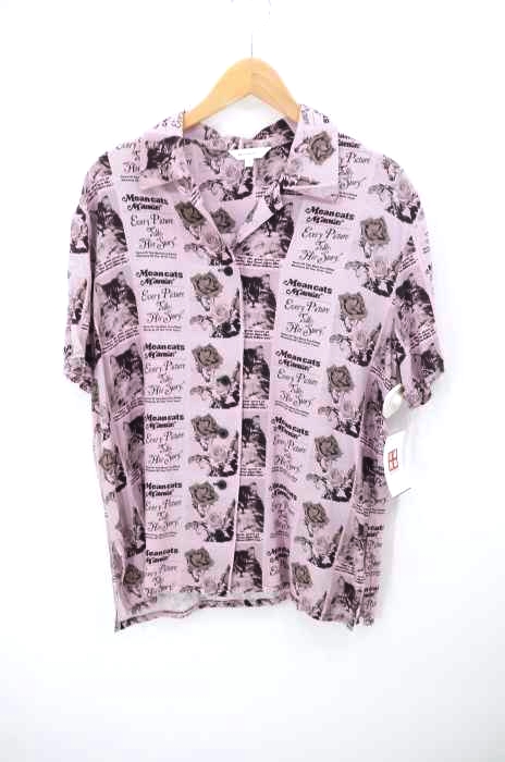 moussy(マウジー) NOSTALGIC VISIONS レーヨンサテンアロハシャツ レディース トップス
