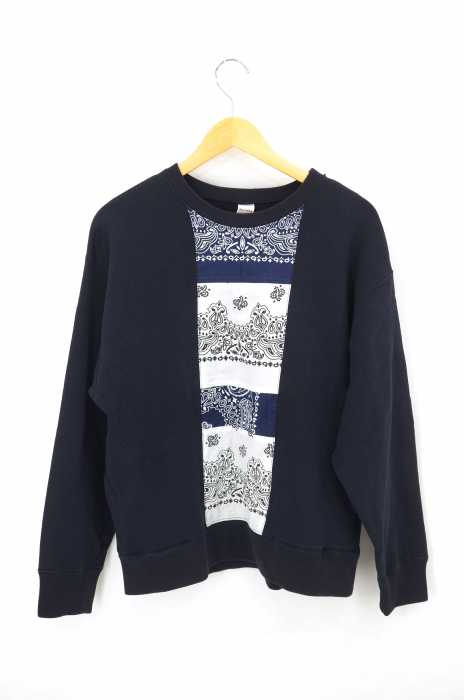 apoidea（アポイデア ） バンダナ クルーネックスウェット メンズ トップス