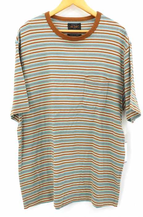 BEAMS PLUS （ビームスプラス） 19SS ネップ ボーダー ポケット Tシャツ メンズ トップス