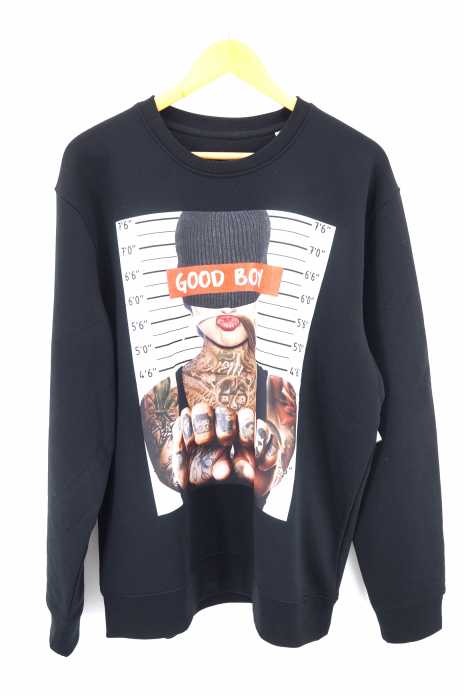 NO COMMENT PARIS（ノーコメントパリ） GOOD BOY プリントクルーネックスウェット メンズ トップス