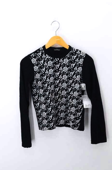 tricot COMME des GARCONS（トリココムデギャルソン） フロント花柄刺繍ニットカットソー レディース トップス
