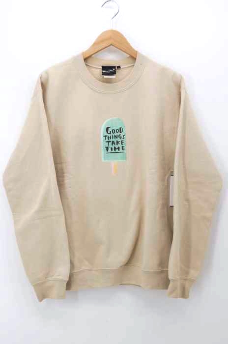 BEAMS T（ビームスティー） ロゴ プリント  クルーネックスウェット メンズ トップス