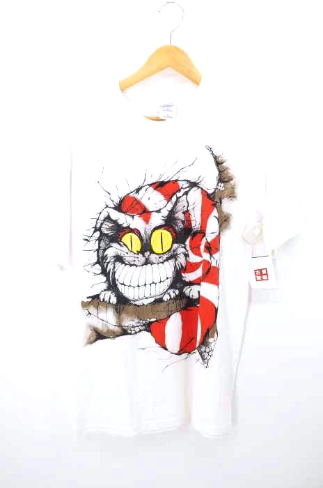 GILDAN（ギルダン） チェシャ猫 プリントTシャツ メンズ トップス